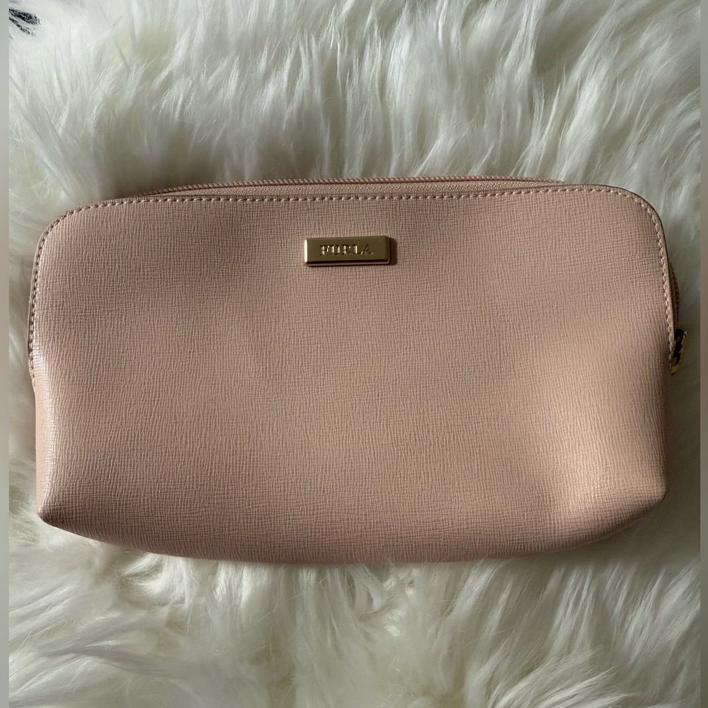 Furla pink cosmetic bag